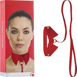 Classic Collar With Leash (Red) Sex Toy Adult Pleasure