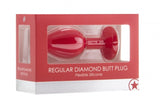Regular Diamond Butt Plug (Red)