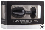 Large Diamond Butt Plug (Black)