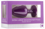Extra Large Diamond Butt Plug (Purple)