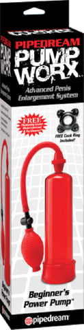 Beginner's Power Pump (Red) Bondage Sex Toy Adult Pleasure
