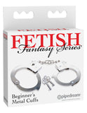 Fetish Fantasy Series Beginner's Metal Cuffs - Silver