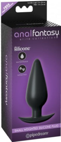 Small Weighted Silicone Plug (Black)