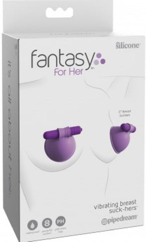 Vibrating Breast Suck-Hers (Purple)