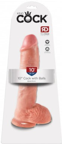 10" Cock With Balls (Flesh)