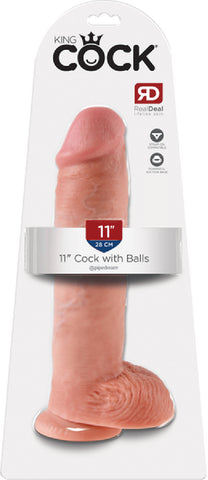 11" Cock With Balls (Flesh)