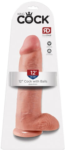 12" Cock With Balls (Flesh)