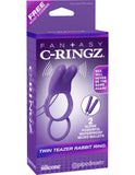 Twin Teazer Rabbit Ring (Lavender) Cock Ring  Sex Toy Adult Orgasm
