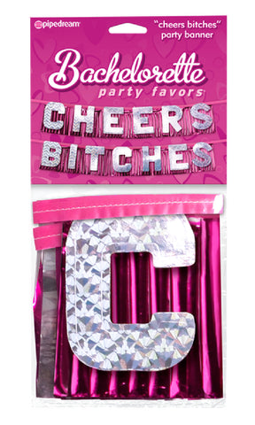"Cheers Bitches" Party Banner Sex Toy Adult Pleasure
