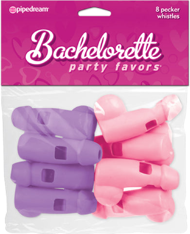 Pecker Whistles (8 Pieces) (Pink) (Lavender) Bachelorette Party
