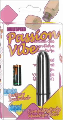 Passion Vibe 3" (Silver) Adult Sex Toy Pleasure Orgasm