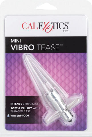 Mini Vibro Teases Vibrator Dildo Anal Probe Sex Toy Adult Pleasure (Clear)