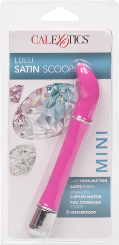 Lulu Satin Scoop Vibrator Dildo Orgasm Sex Toy Adult Pleasure Play Fun Love (Pink)