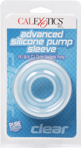 Advanced Silicone Pump Sleeve Adult Product Sex Toy (Clear)