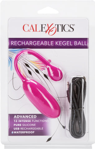 Rechargeable Kegel Ball Advanced Sexual Aid Pelvic Strength Sex Toy Adult Pleasure (Pink)