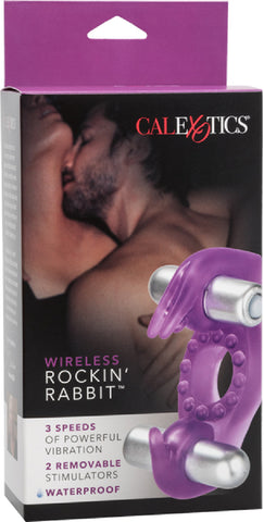 Wireless Rockin' Rabbit Vibrator Sex Toy Adult Pleasure Orgasm (Lavender)