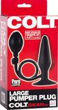 Large Pumper Plug Anal Butt Sex Toy Adult Pleasure Fun Love (Black)