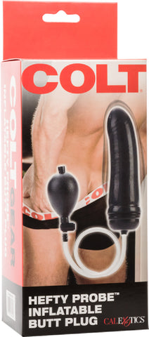 Hefty Probe Inflatable Butt Plug Anal Adult Pleasure Sex toy (Black)