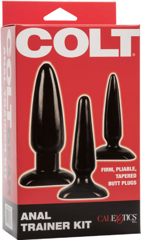 COLT Anal Trainer Kit Black Butt Plug Trainer Sex Toy Adult Pleasure