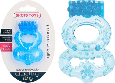 Super Enjoyable Vibrating Ring (Blue) Sex Adult Pleasure Orgasm