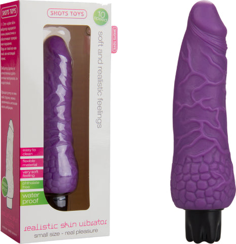 Realistic Skin Vibrator - Small (Purple) Sex Adult Pleasure Orgasm