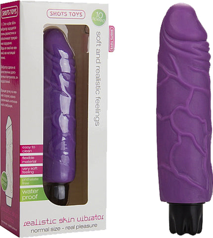 Realistic Skin Vibrator - Regular (Purple) Sex Adult Pleasure Orgasm