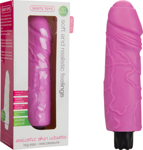 Realistic Skin Vibrator - Big (Pink) Sex Adult Pleasure Orgasm