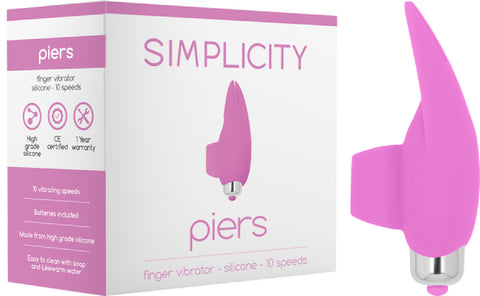 PIERS Finger Vibrator (Pink) Sex Toy Adult Pleasure Orgasm