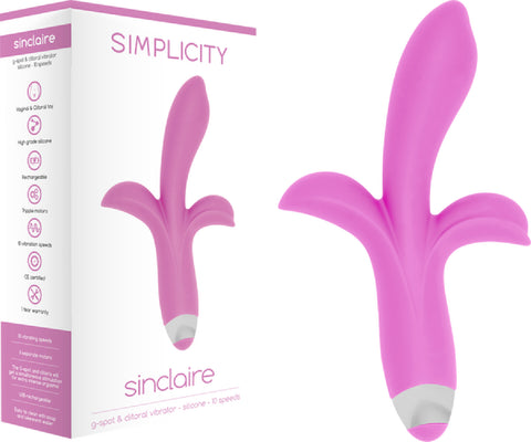 SINCLAIRE G-Spot + Clitoral Vibrator (Pink) Sex Adult Pleasure Orgasm