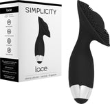 LACE G-Spot   Clitoral Vibrator (Black) Sex Toy Adult Pleasure