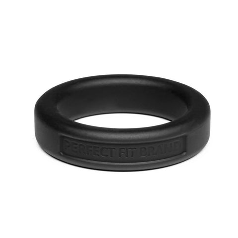 Classic Silicone Medium Stretch Penis Ring 36mm Black