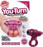 You-Turn 2 Finger Fun Vibe (Merlot) Sex Toy Adult Orgasm Pleasure