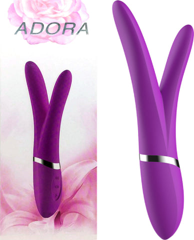 Adore Rechargeable Vibrator (Purple) Sex Toy Adult Pleasure