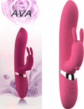 Ava Rechargeable Rabbit Vibrator (Pink) Sex Toy Adult Pleasure