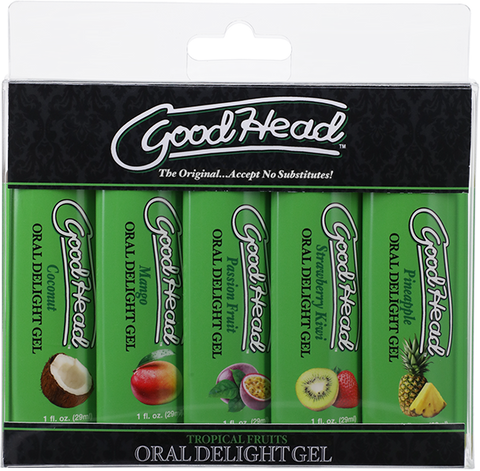Oral Delight Gel Tropical Fruits - 5 Pack