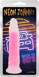 Neon Johnny Pink Suction Dildo