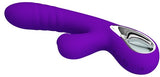 Rechargeable Jersey Vibrator Dildo (Purple)