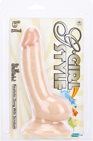 6" Suction Cup Dong (Flesh)