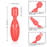 Rechargeable Massager Vibrator Dildo Kit Sex Toy Adult Pleasure Orgasm (Orange)