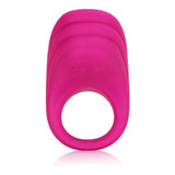 Silicone Remote Pleasure Ring Cock Ring Vibrator Sex Toy Adult Orgasm (Pink)