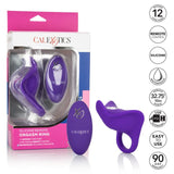 Silicone Remote Orgasm Ring Vibrator Sex Toy Adult Orgasm (Purple)